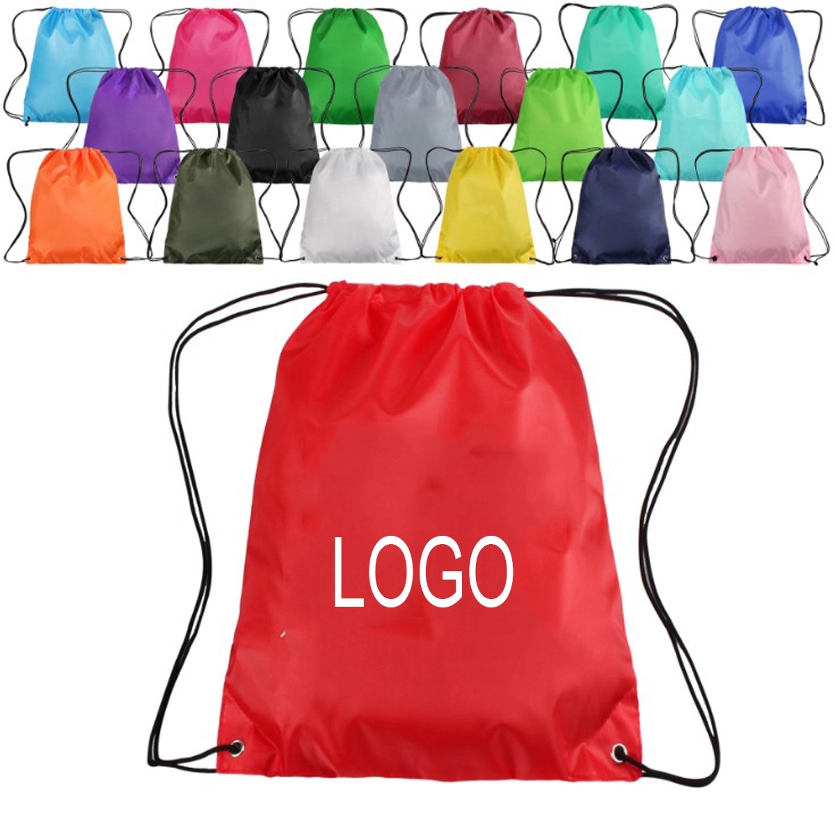 Polyester Drawstring Backpack Bag 2