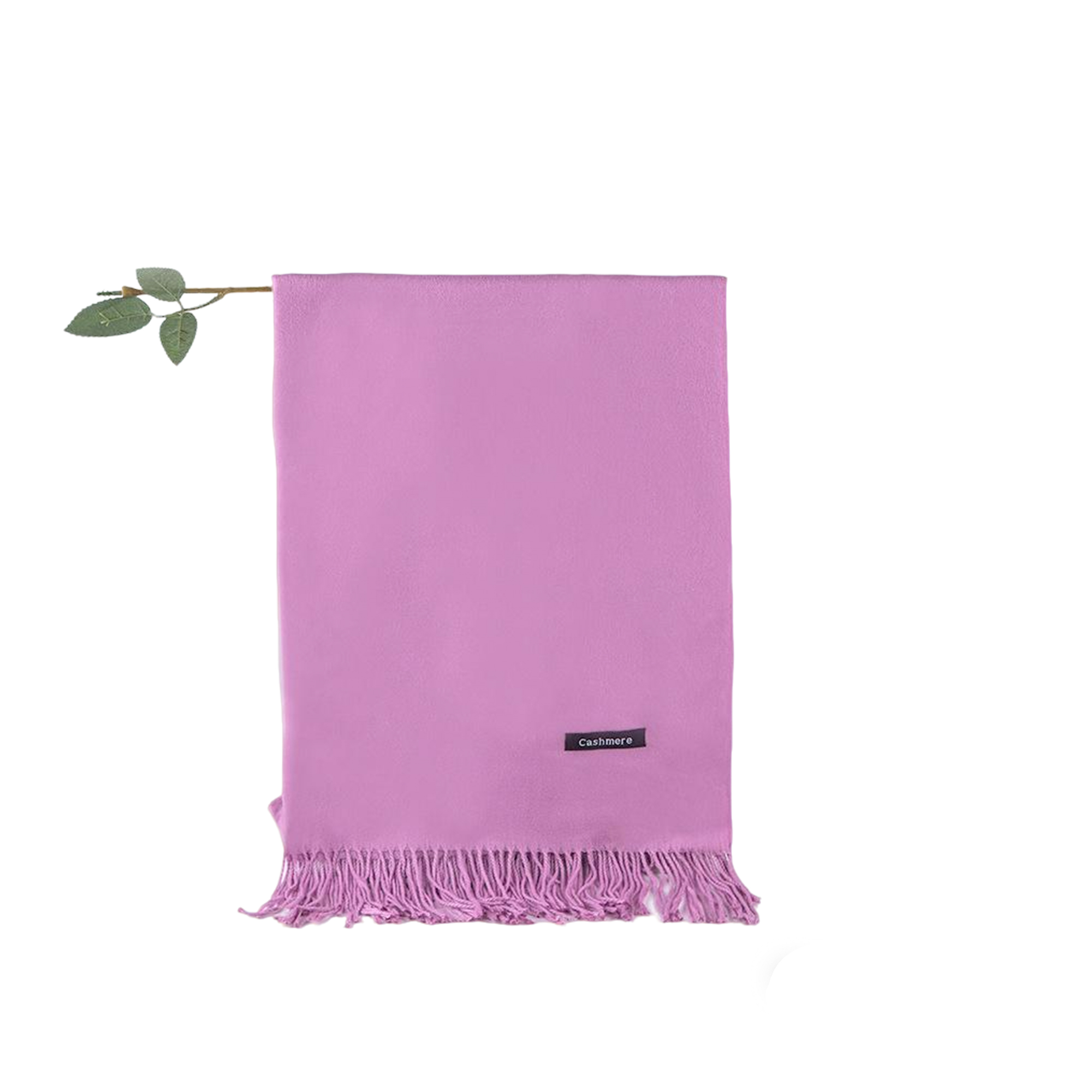 Soft Imitation Cashmere Woven Scarf With Fringe 71" By 28" 18