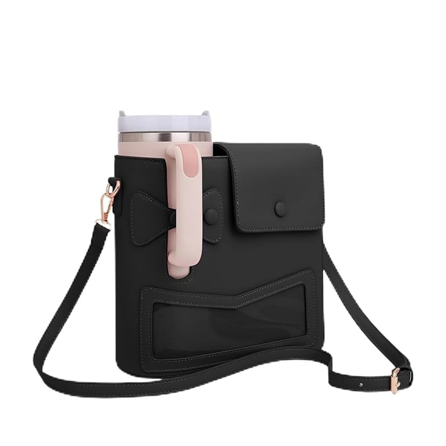 Crossbody Case with Sports Water Bottle Holder 12
