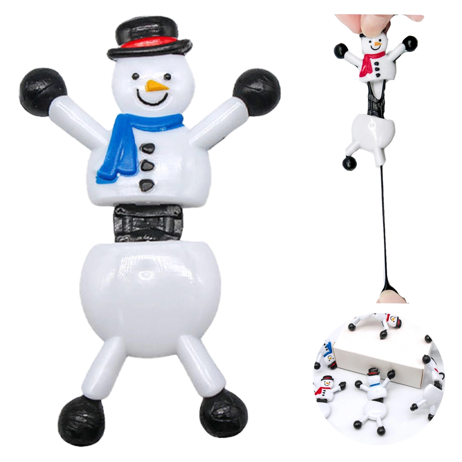 Flexible Climb Snowman Sticky Wall Toy 1
