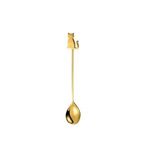 7.59 Inch Ceramic Handle Steel Spoon 5