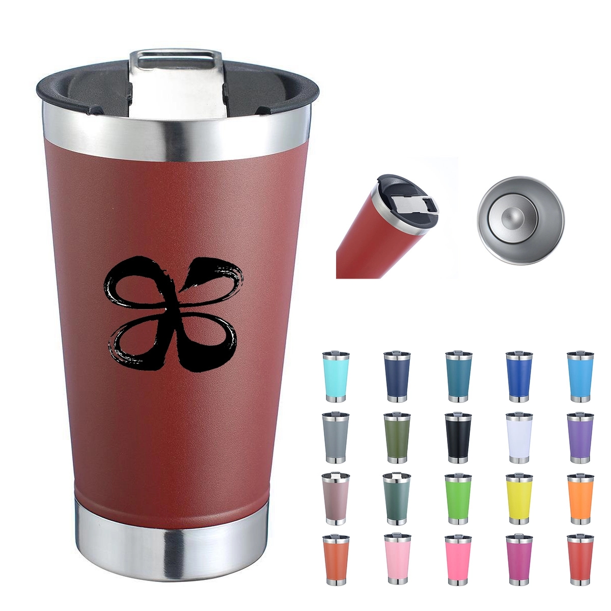20 Oz Stainless Steel Insulated Beer Tumbler 1