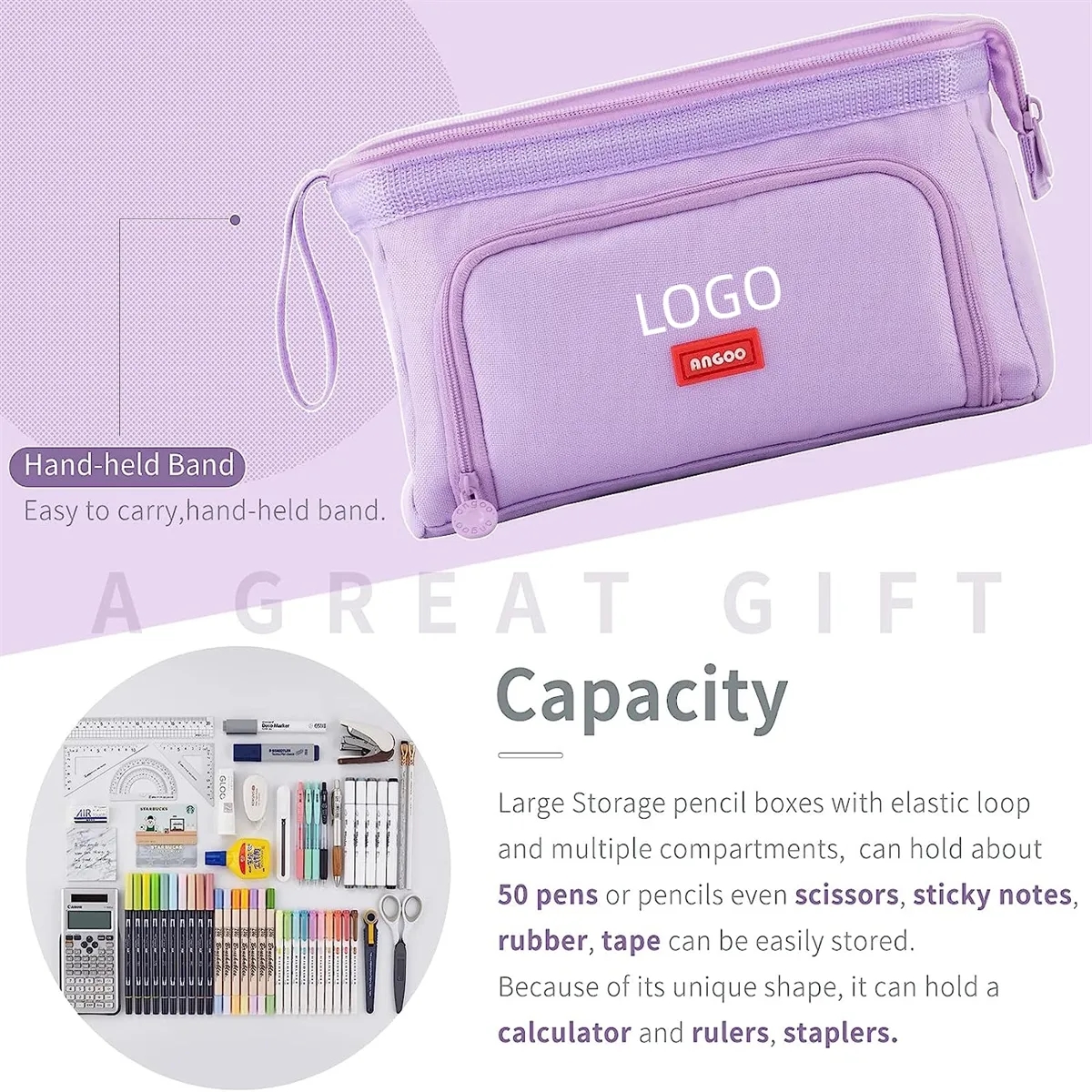 Pencil Case Large Capacity Pen Pouch 5
