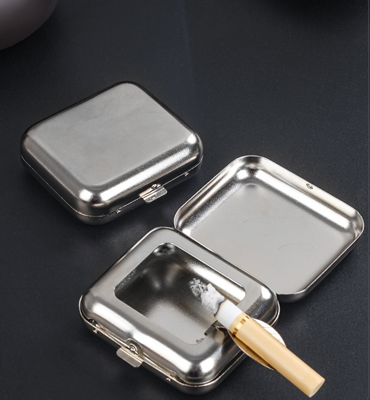Mini Stainless Steel Portable Ashtray 2