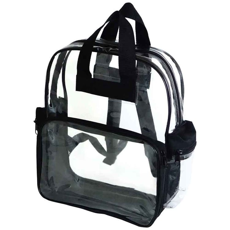 15" Clear Backpacks - Black Trim 2
