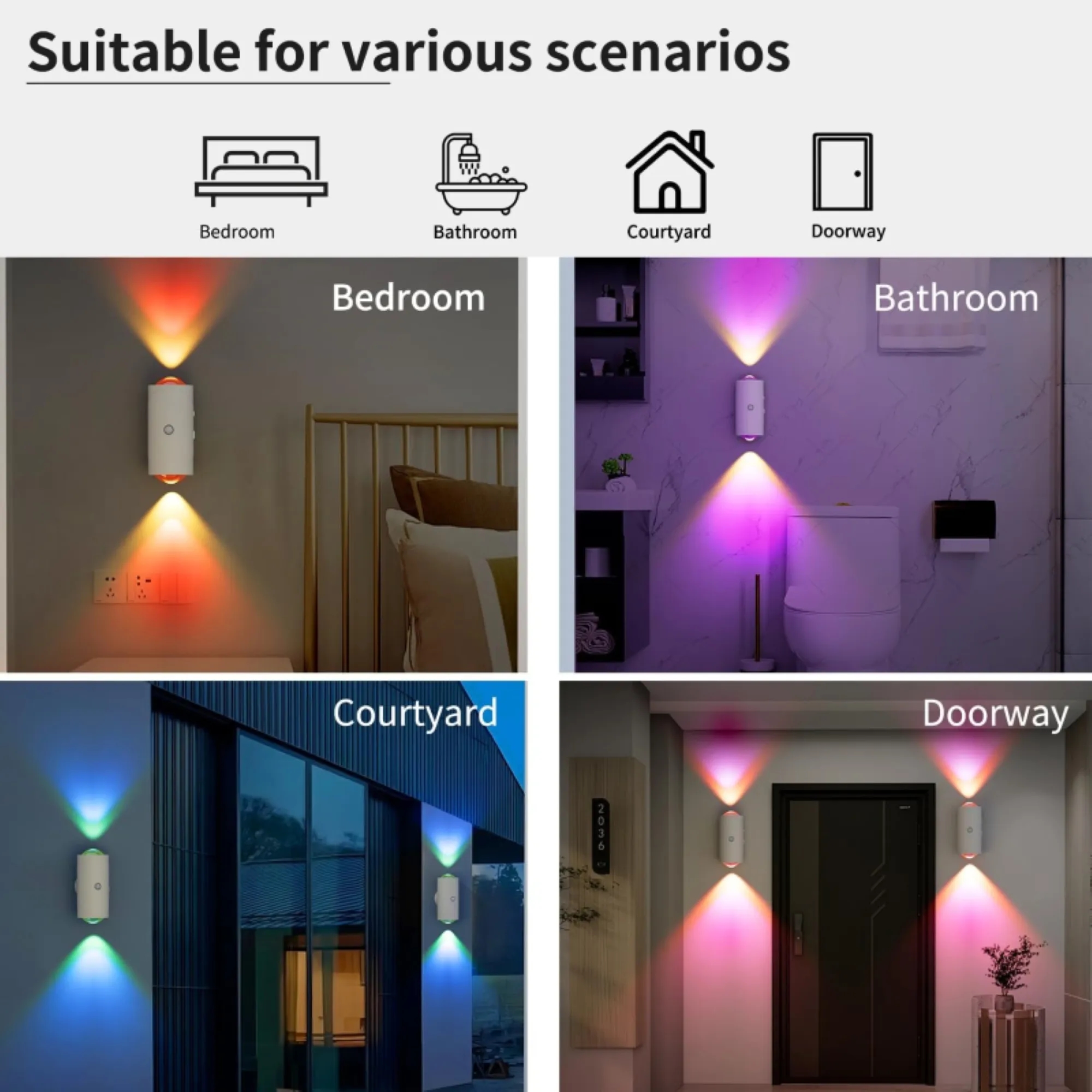 Magnetic Colorful Induction Double-Ended Ambient Light 3