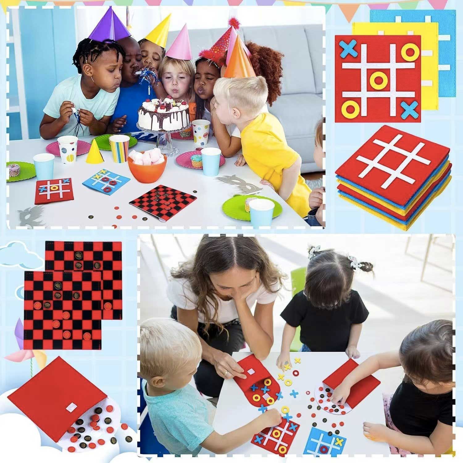 New Mini Felt Tic-Tac-Toe Board Kids Educational Puzzle Game 11