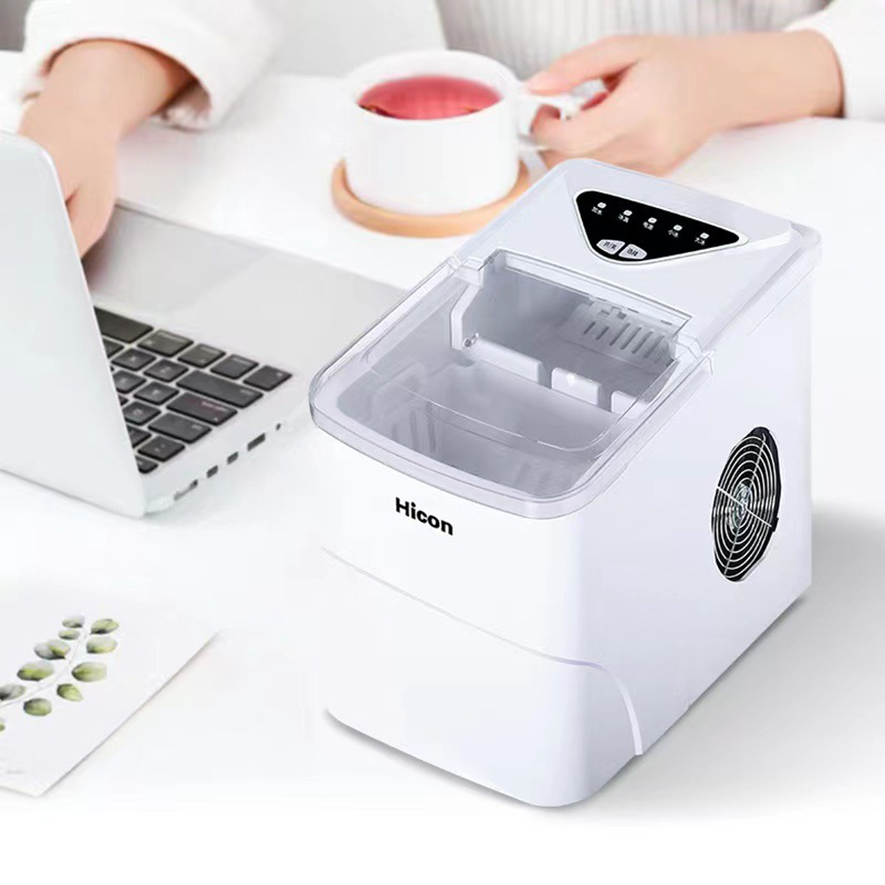 Desk Plastic Automatic Ice Maker Machine 2