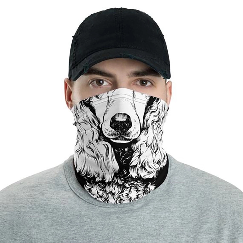 Full Cuostom Printde Face Mask Neck Bandana Gaiter Scarf 1