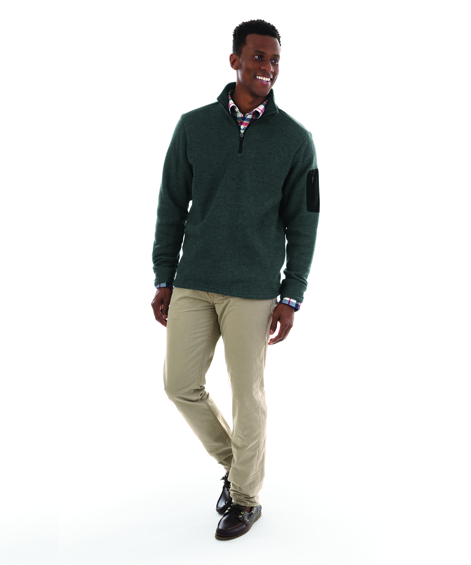 Men's Heathered Fleece Pullover