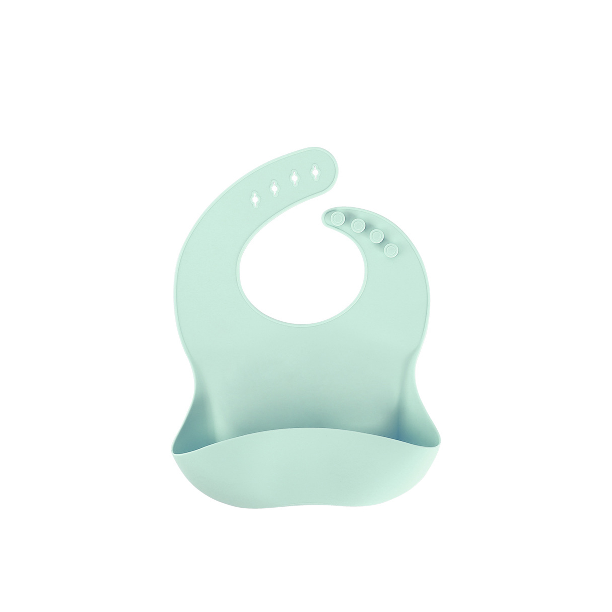 Silicone Baby Bib 12.8" x 9.5" With Food Catcher Pocket 5