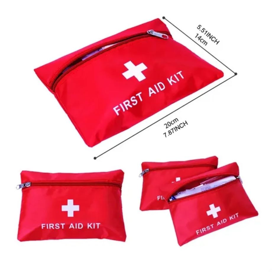 First Aid Kit Case Red Small Travel Bag 2
