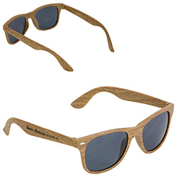 Sebring UV400 Wood Grain Sunglasses 11