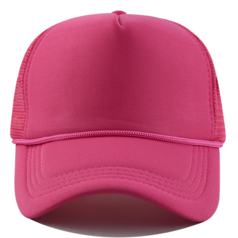 Sponge Mesh Baseball Trucker Cap with String 4