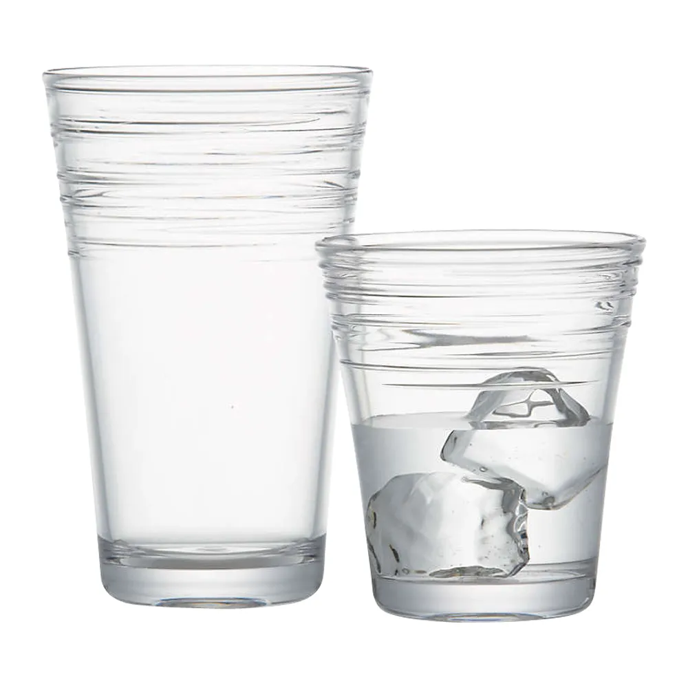 8oz. Acrylic Swirl Cooler Glass 2