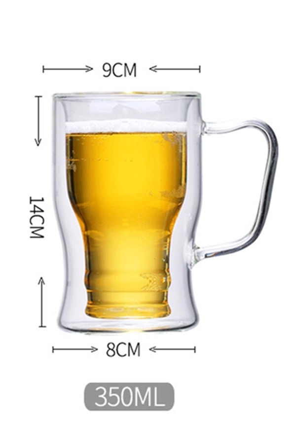 Beer Glasses,Coffee Mug with Insulated Double-Walled Design 9