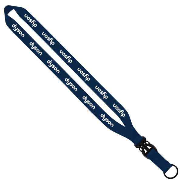 3/4" Polyester Lanyard with Slide Buckle Release & Split-Ring 32