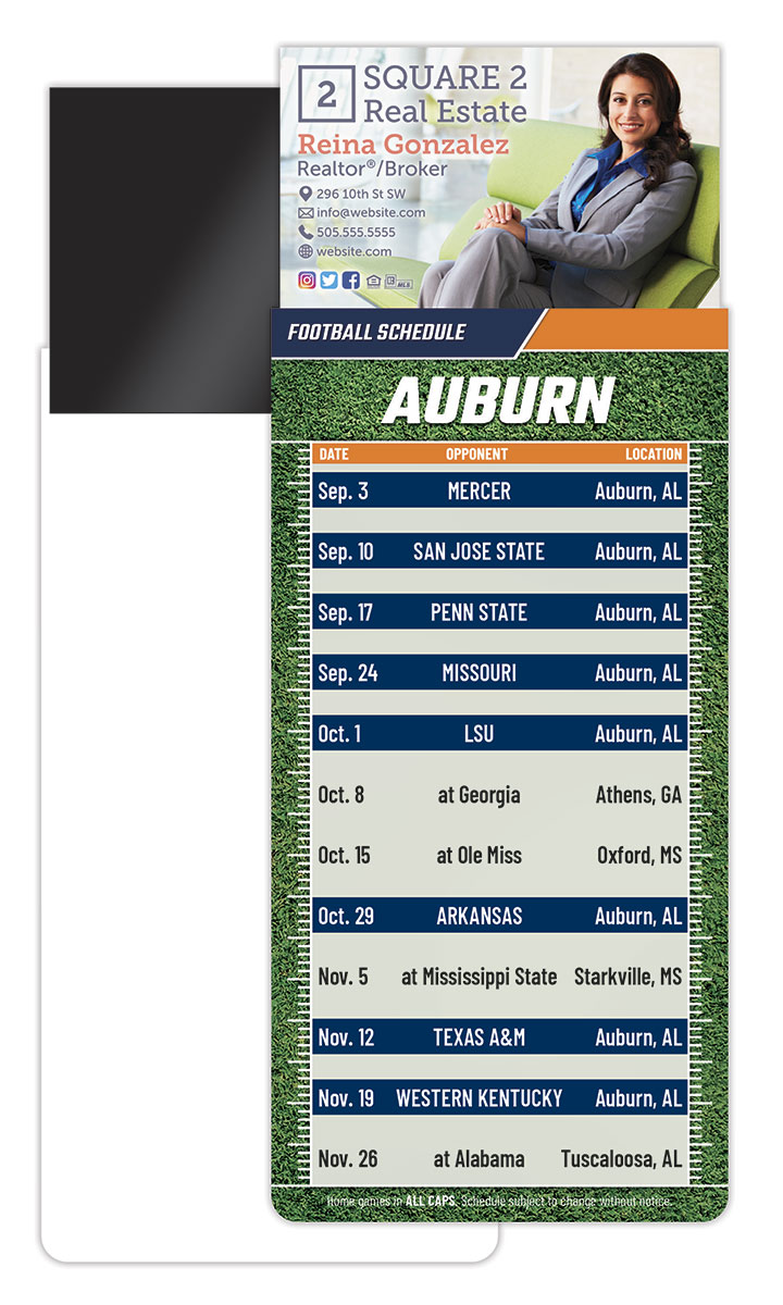 Magna-Card Business Card Magnet Football Schedules (3.5x9)