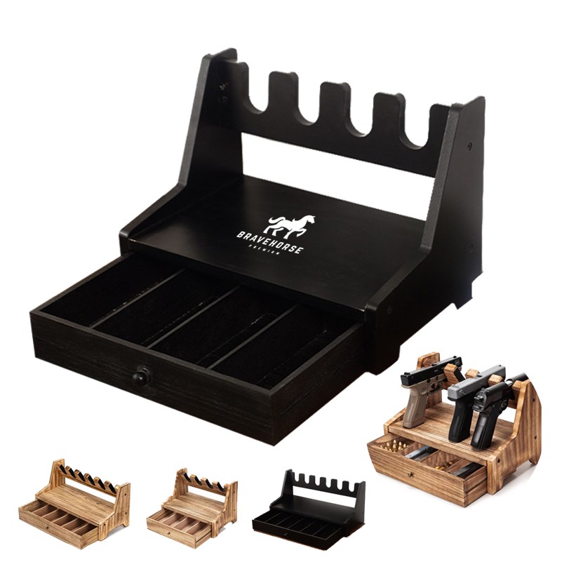 Wood Rack Holder for Gun Cabinet Accessories 2