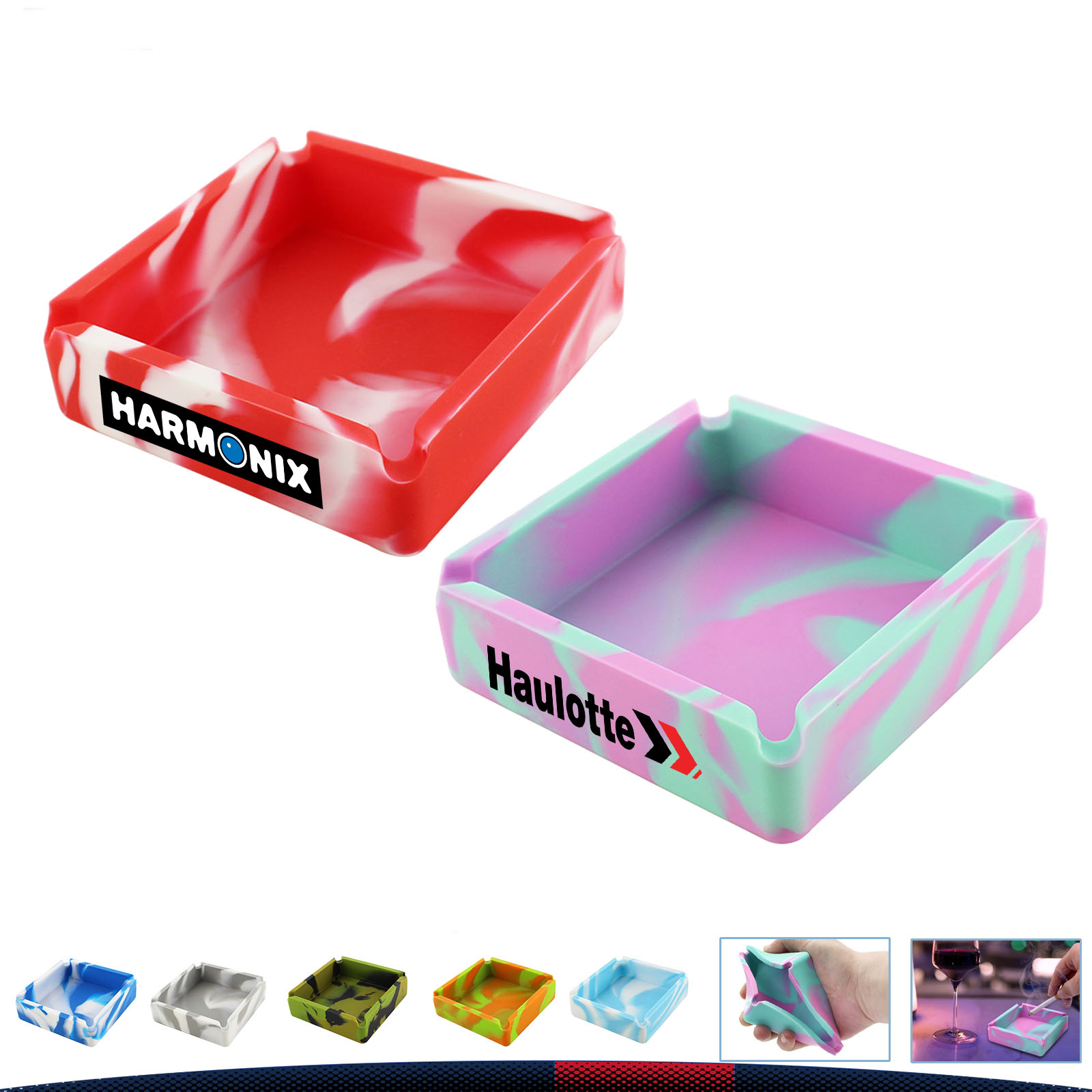 Square Camouflage Ashtray 6