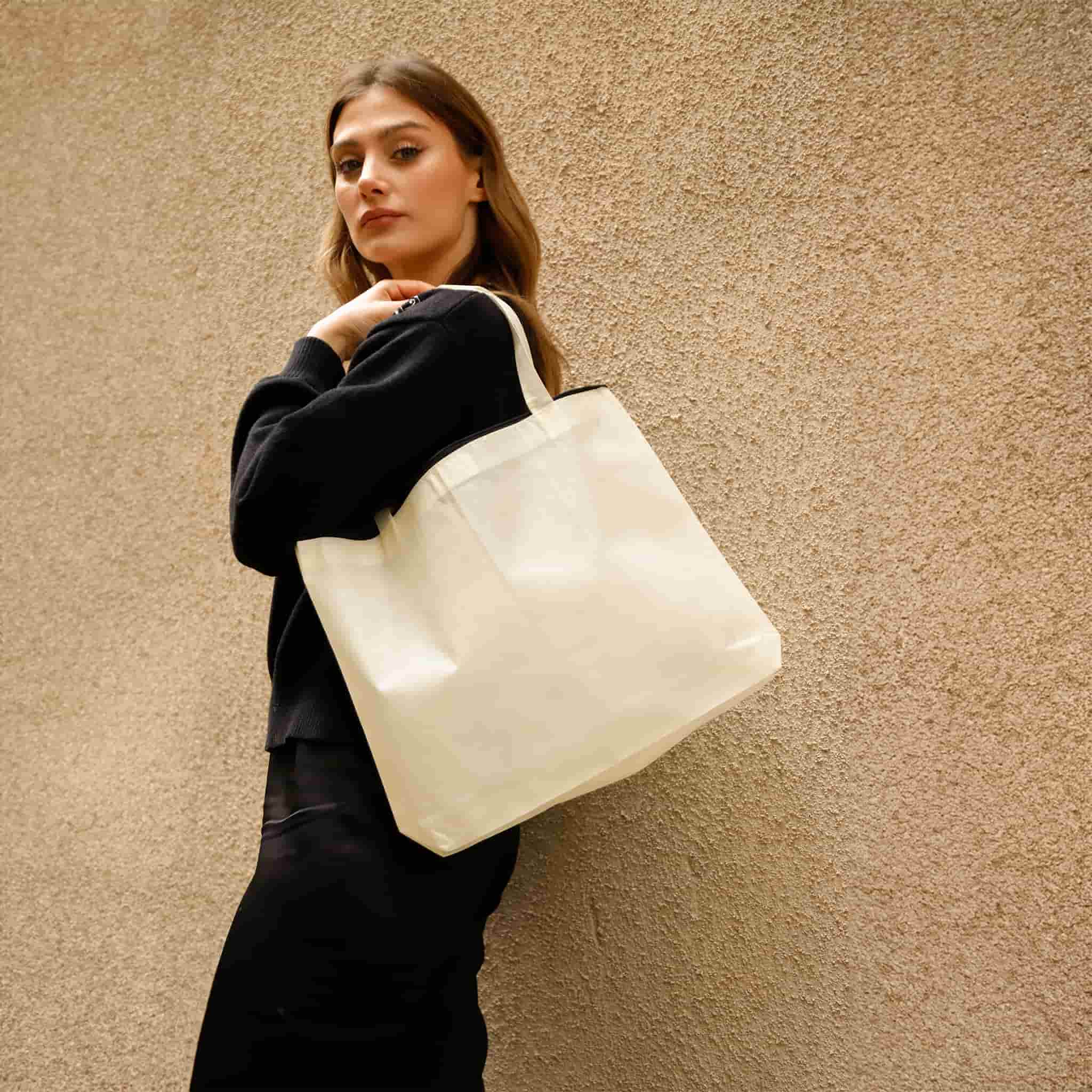 Zip-Top Non-Woven Tote Bag 23