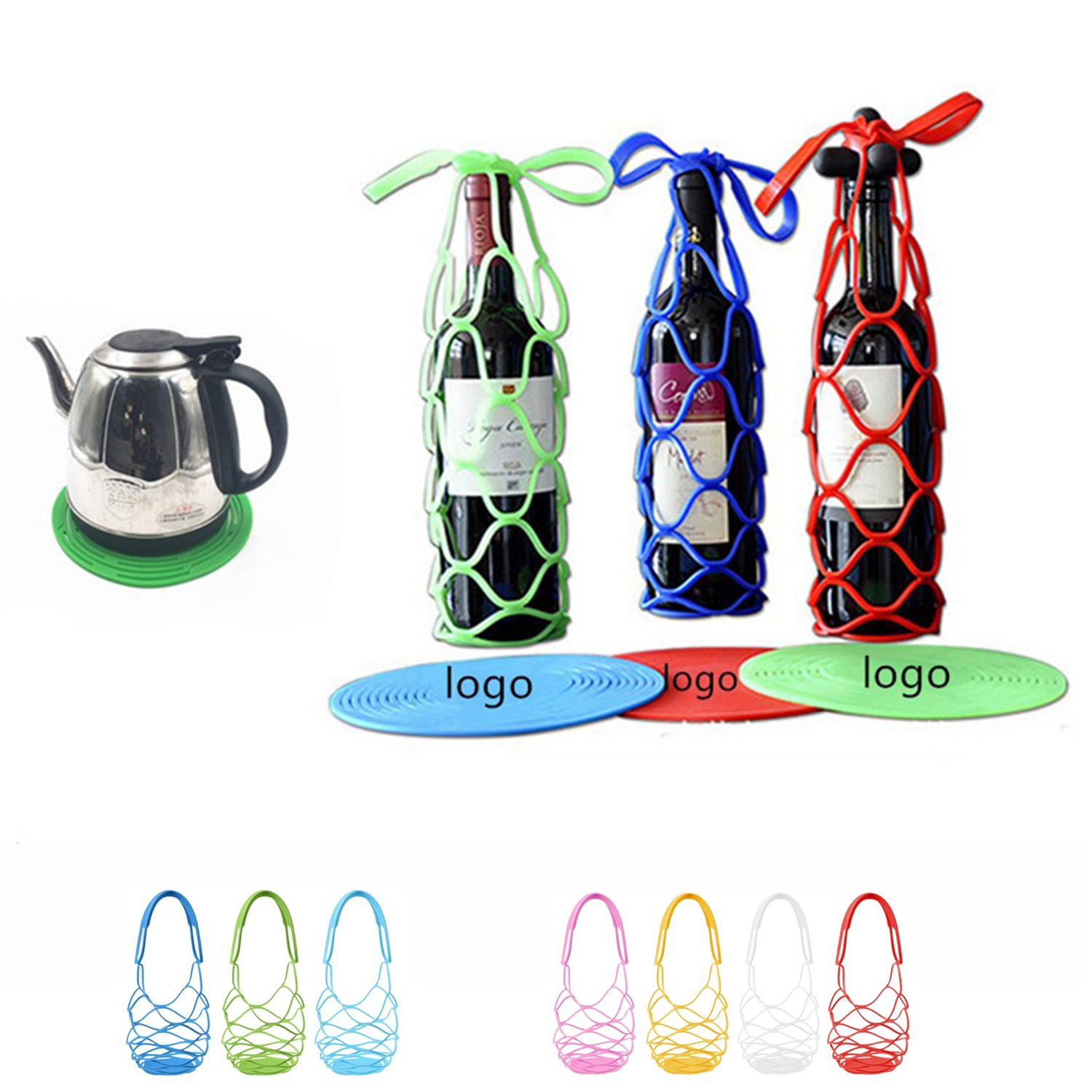 Silicone Wine Bottle Tote Bags 2