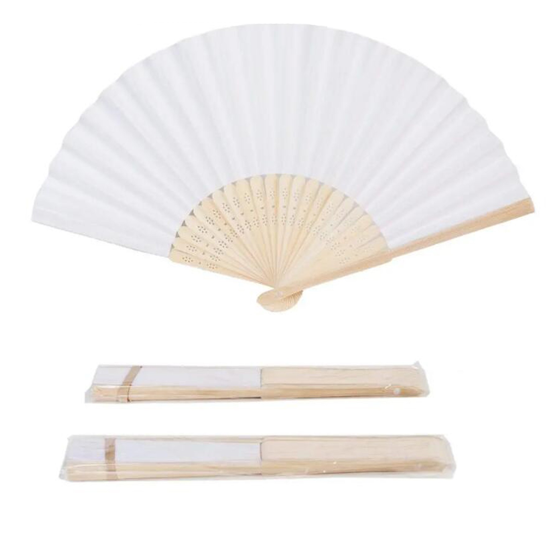 Folding Bamboo Paper Hand Fan 2