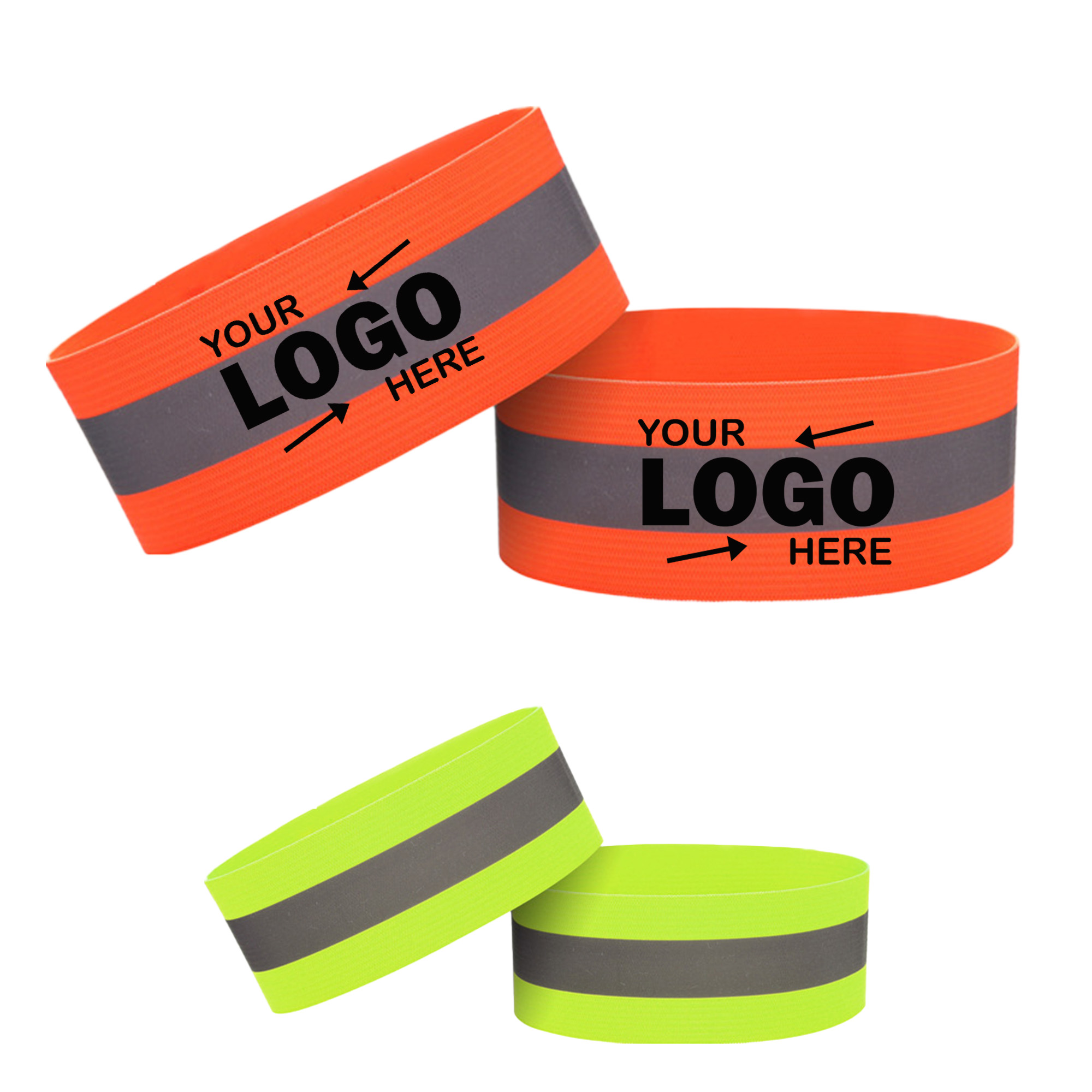 Customizable Pair of Reflective Arm Bands 3