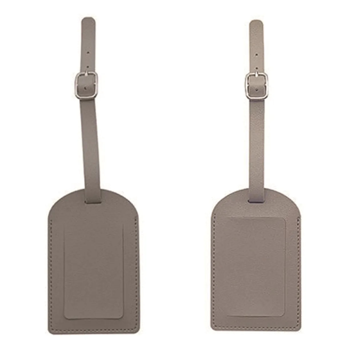 Premium Leather Luggage Bag Case Tags with Privacy Cover 4