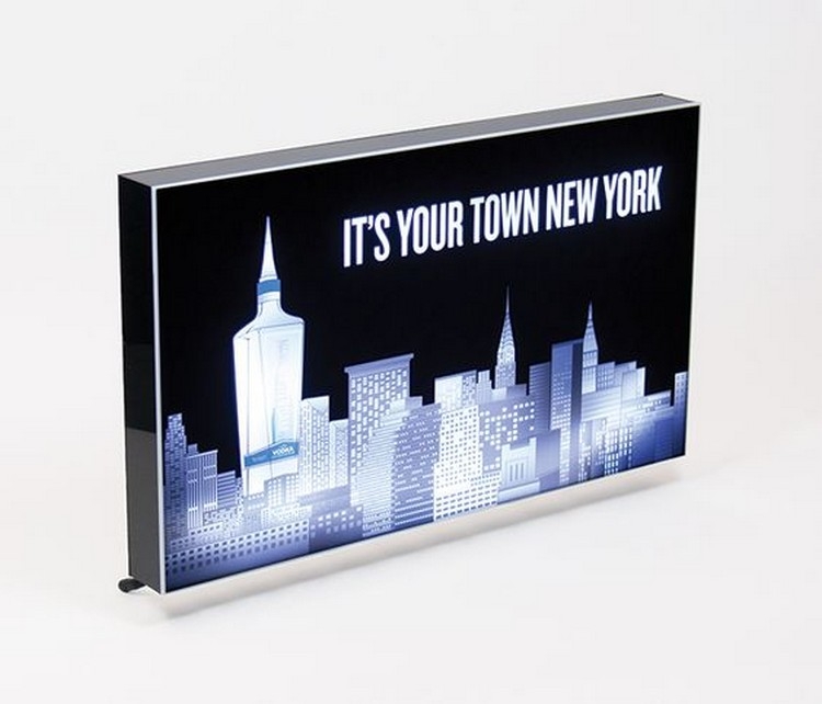 Acrylic LED Light Box with Imprinted Face 24"w x 14"h