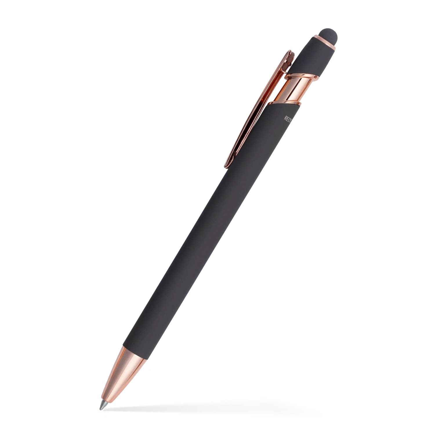 Lexi Stylus Satin Soft Touch Gel Click Pen - Rose Gold (Recycled Aluminum) 6