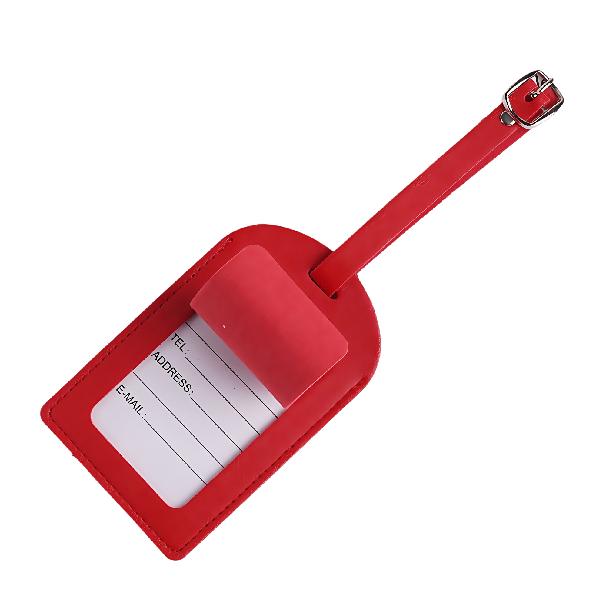 PU Leather Luggage Tag with Window 5