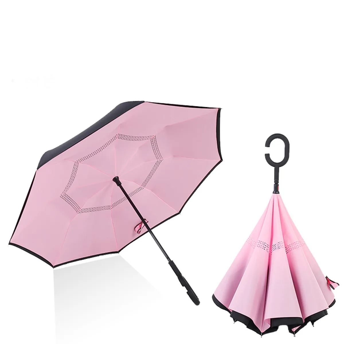 Double Layer C Handle Reverse Umbrella 6
