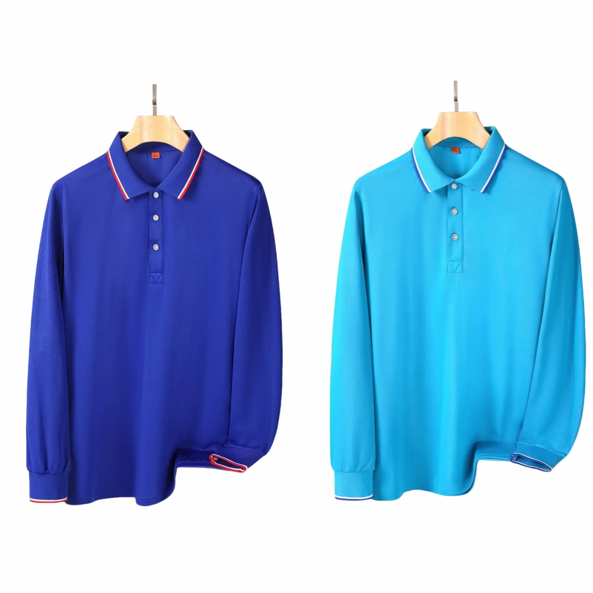Custom Unisex Longsleeve Cotton Polo Workwear Seasonal 3