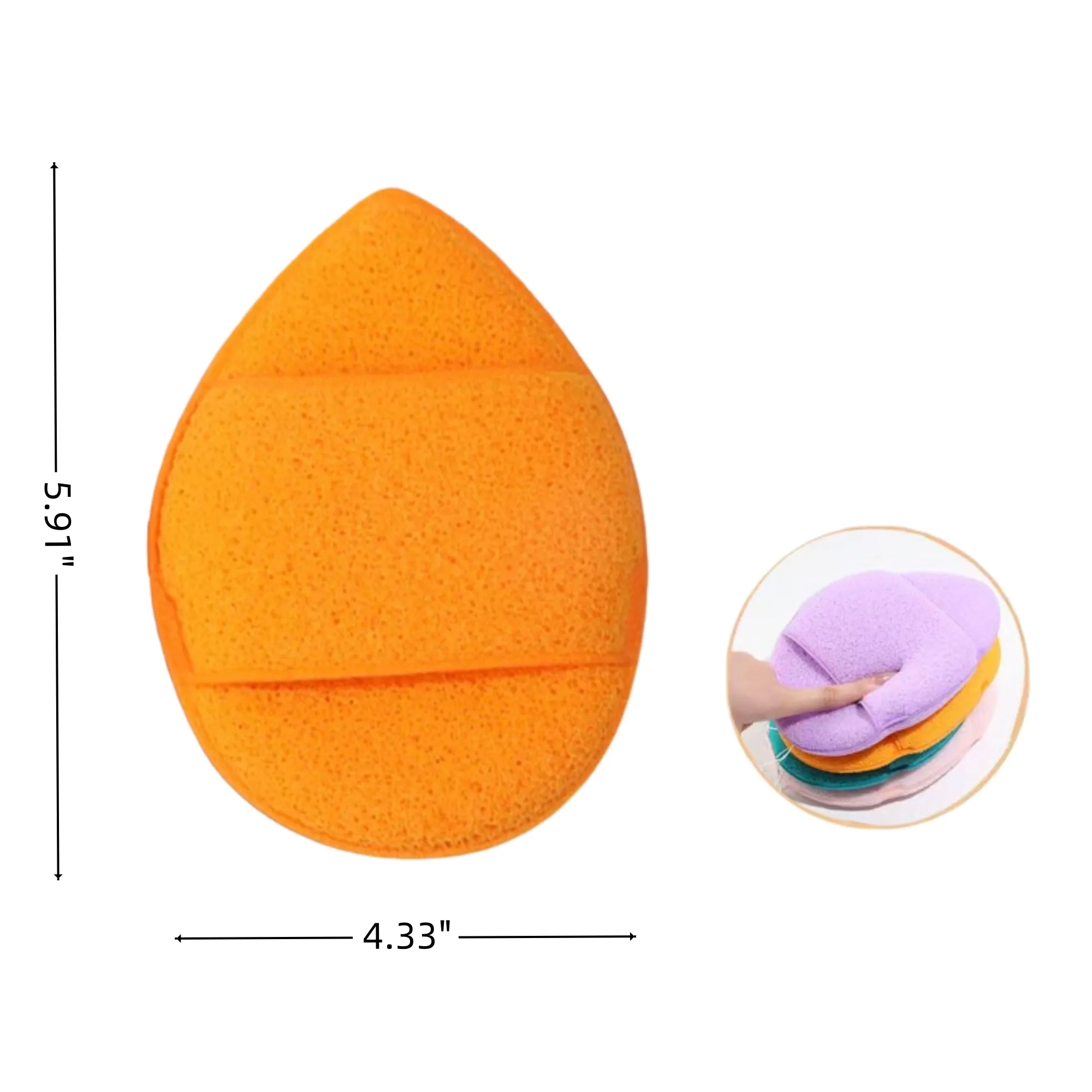 Soft Face Cleansing Sponge Reusable Facial Washing Pad 5