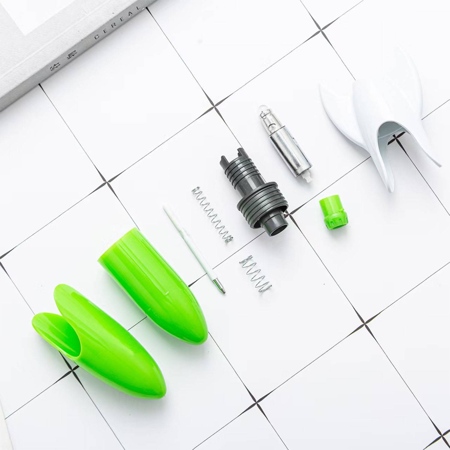 Cartoon Rocket Shaped Plastic Push Type Ballpoint Pen 4