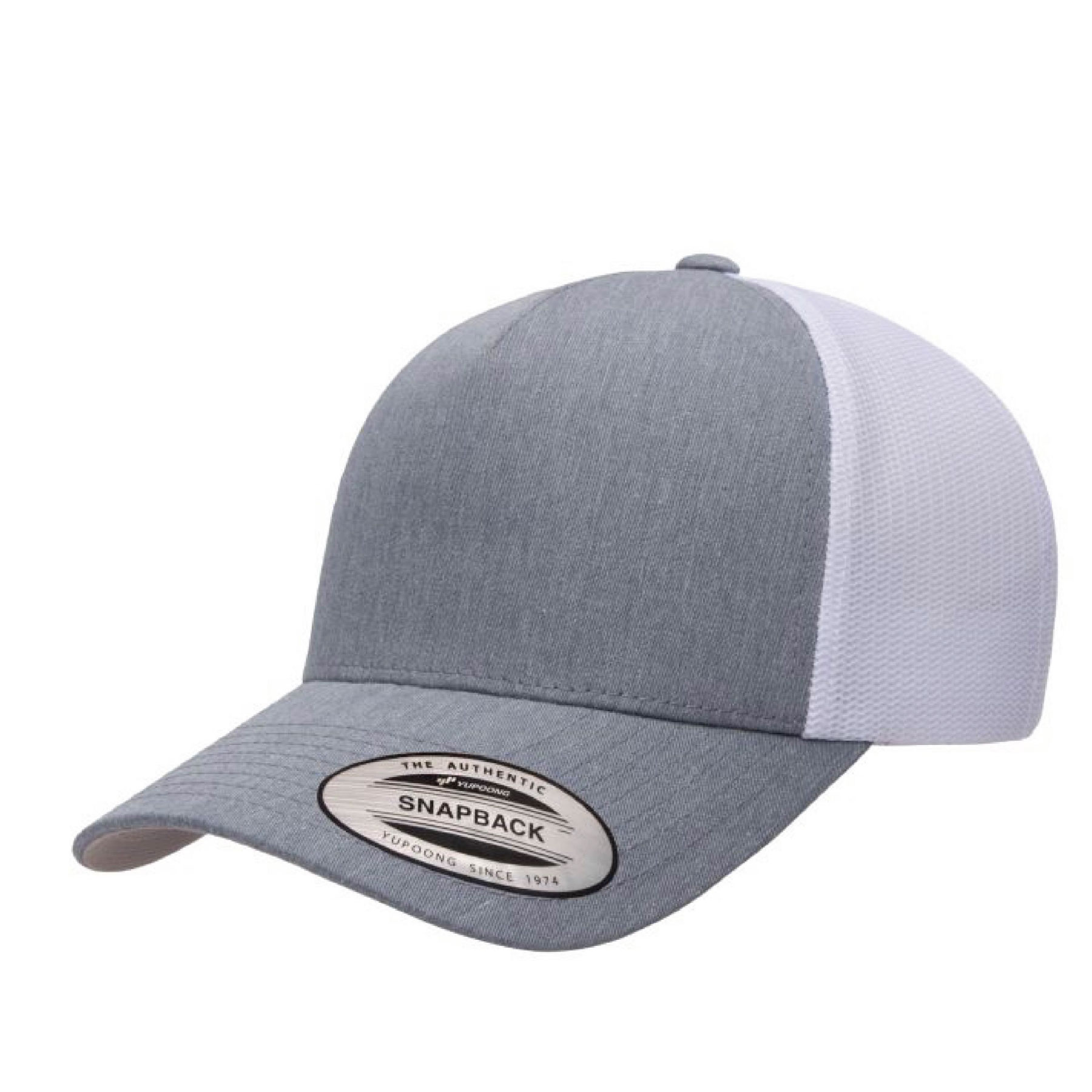 Yupoong 6506 YP Classics Five-Panel Retro Trucker Hat with Leatherette Patches or Embroidery 19