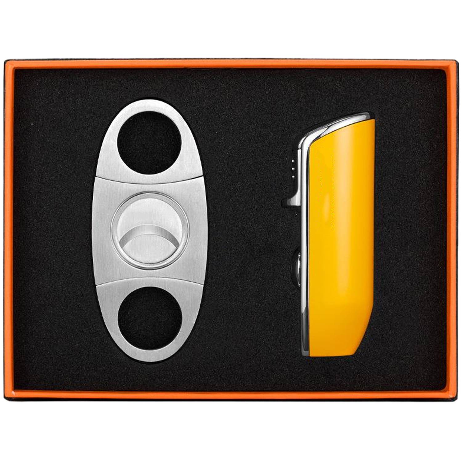 Stainless Steel Cigar Cutter Torch Lighter Set 8