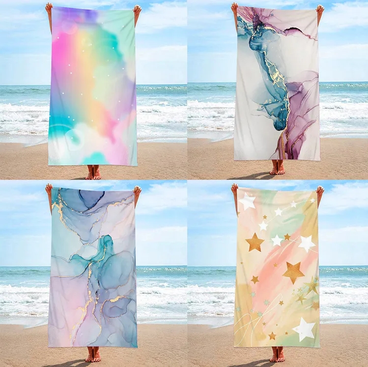 Custom Full Color Microfiber Beach Towel 6