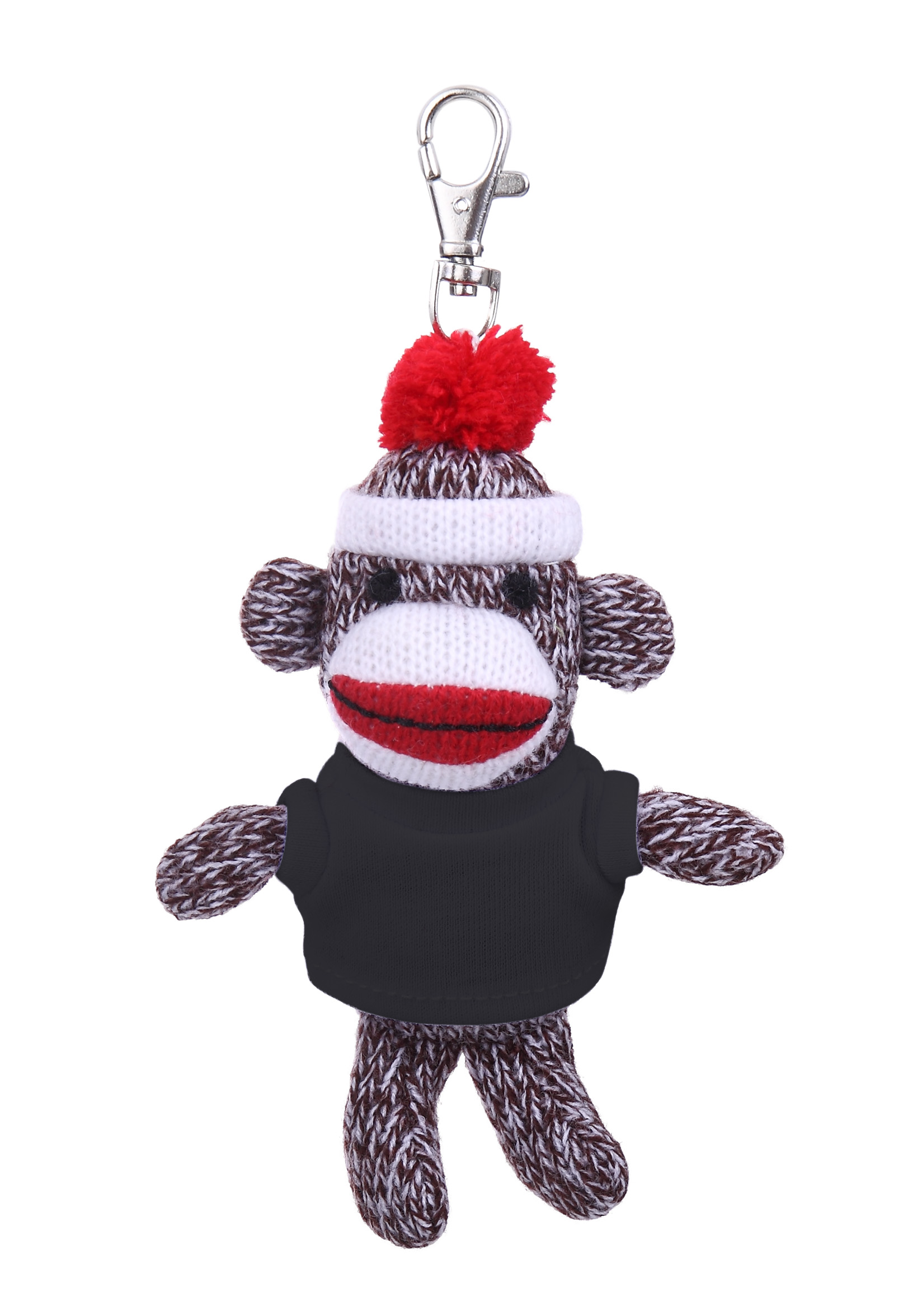 Plush Original Sock Monkey Keychain with Tee 15