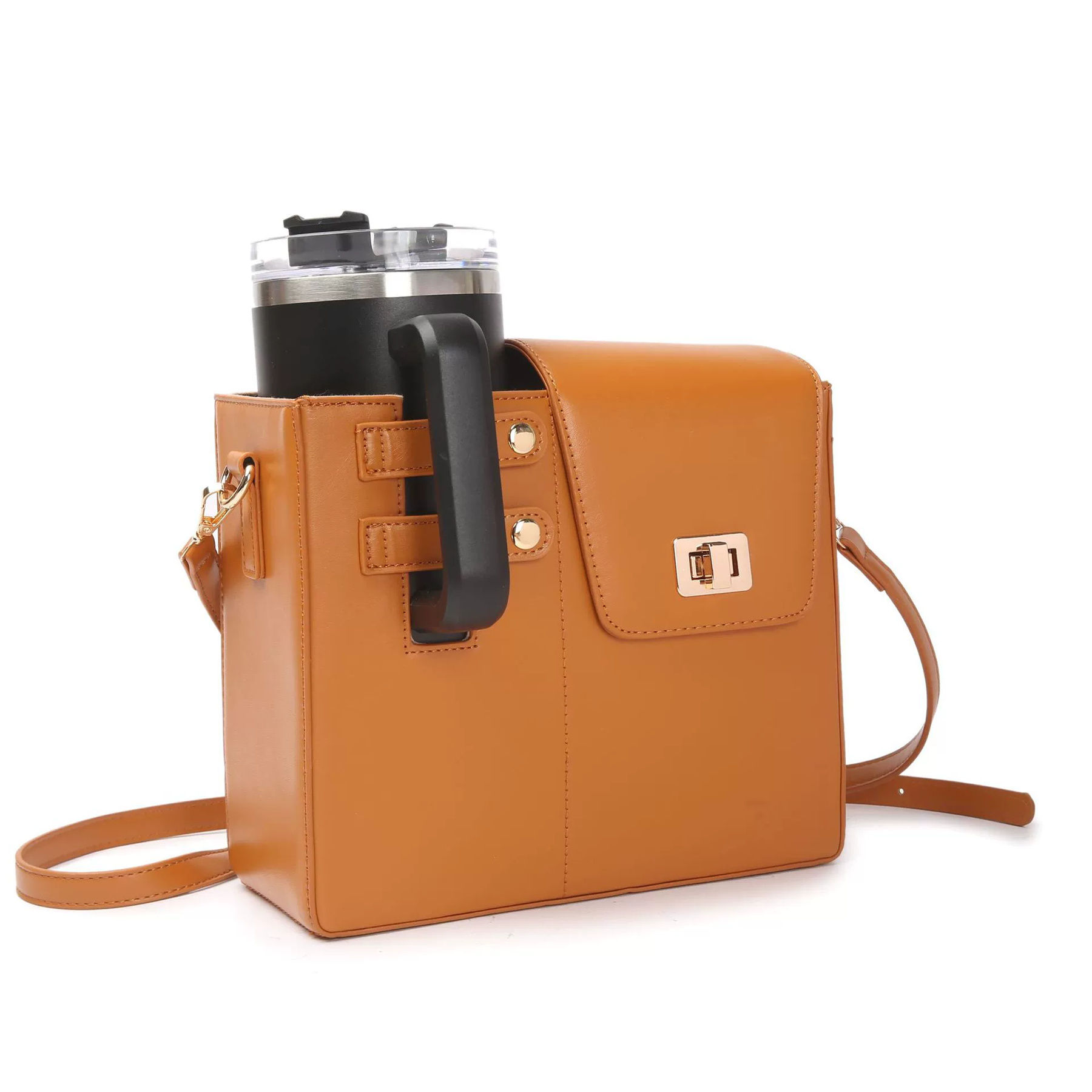 Crossbody Case with Sports Water Bottle Holder 8