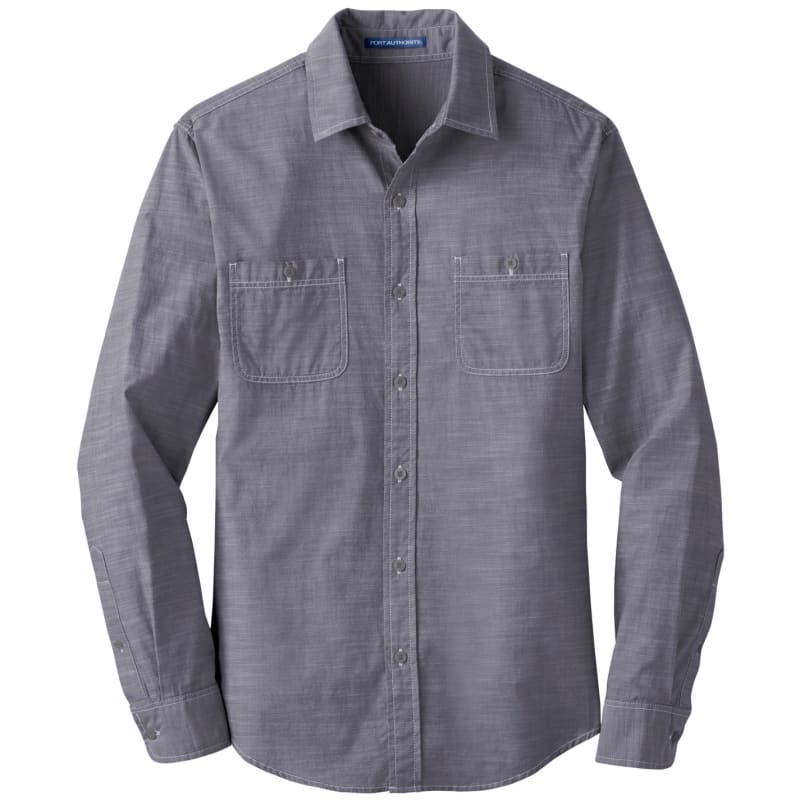 Port Authority Slub Chambray Shirt. 4