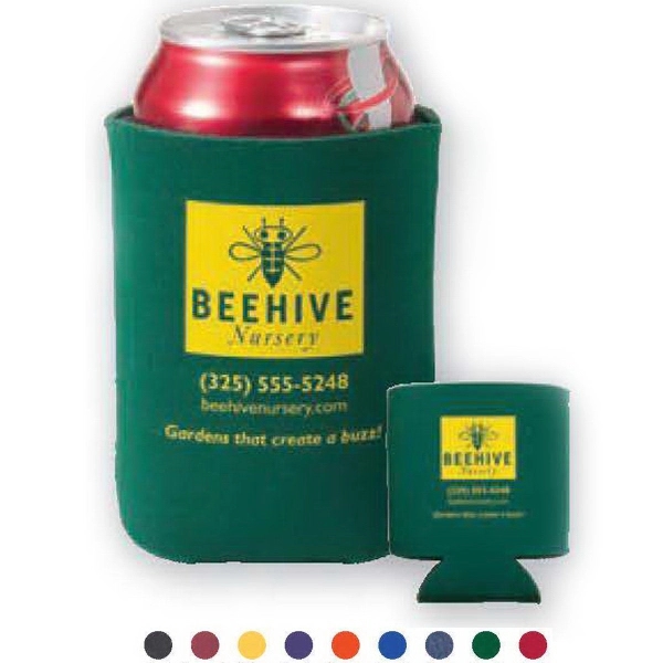 Can Coolers, Collapsible, 12 oz., custom can cooler with logo imprint 12