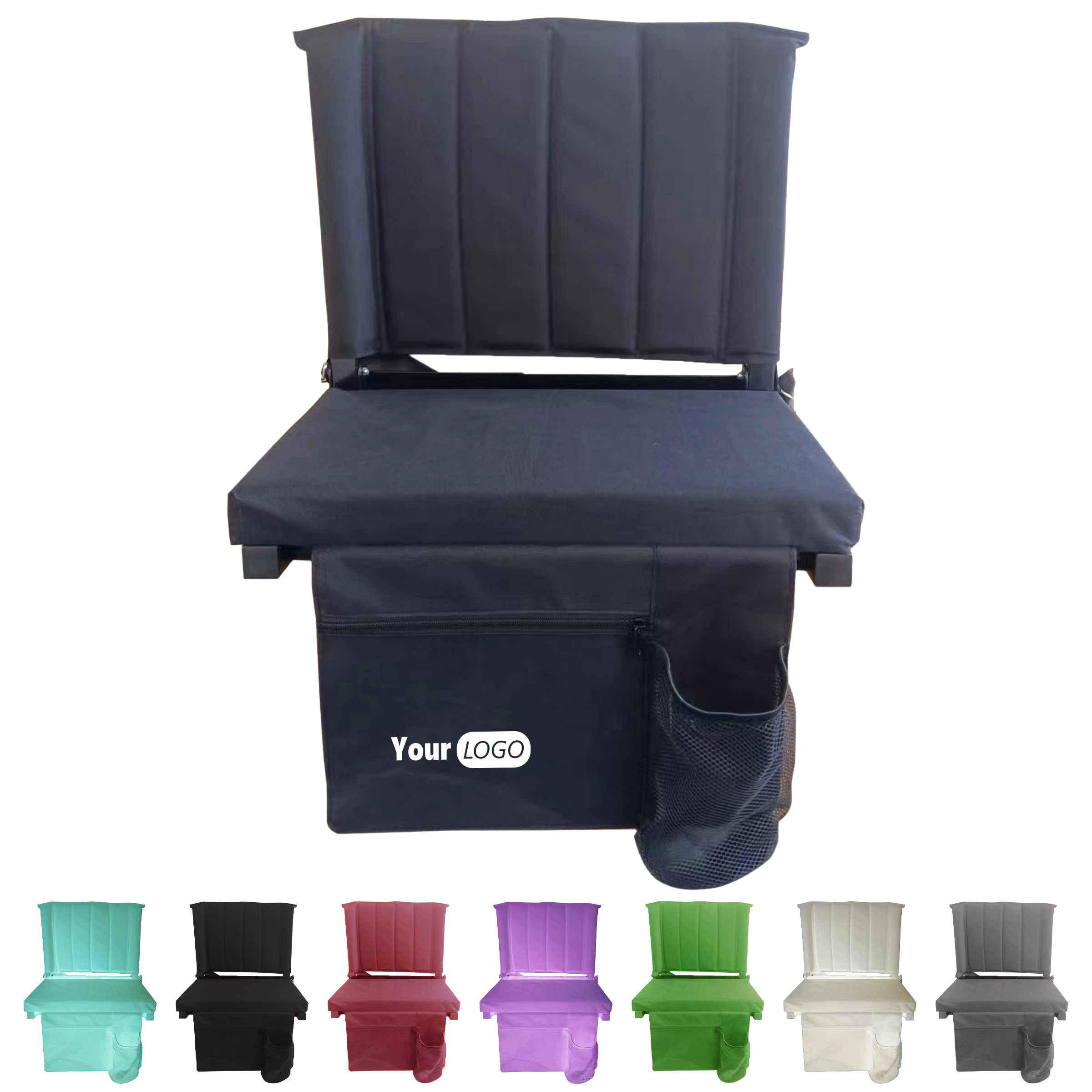 Oxford Folding Stadium Chair With Backrest ?C Portable And Supportive 3