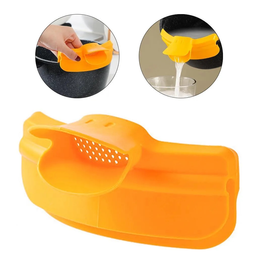 Duck-Bill shaped strainer 3