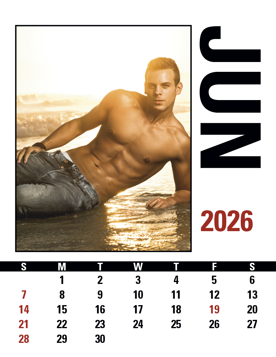 Triumph® Calendars Press-N-Stick Male Call Calendar 36