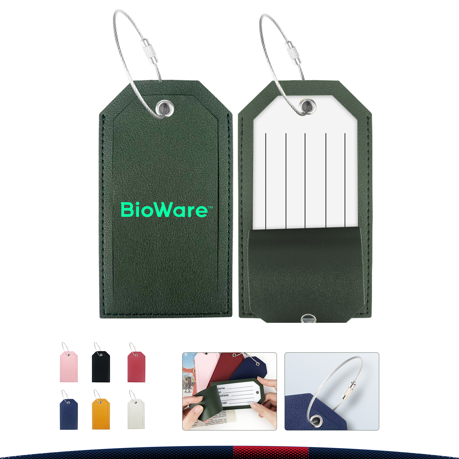 Metal Wire Rope Luggage Tag 6