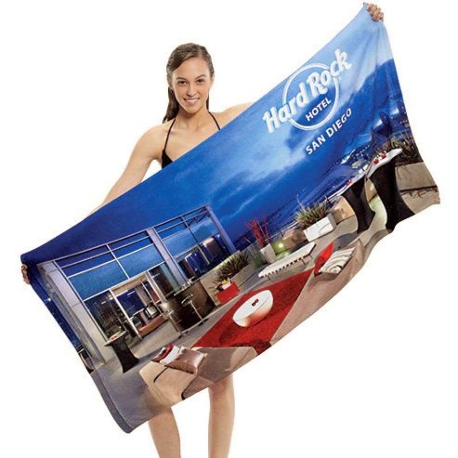 30"x 60" Sublimated Microfiber Velour Beach Towel 2
