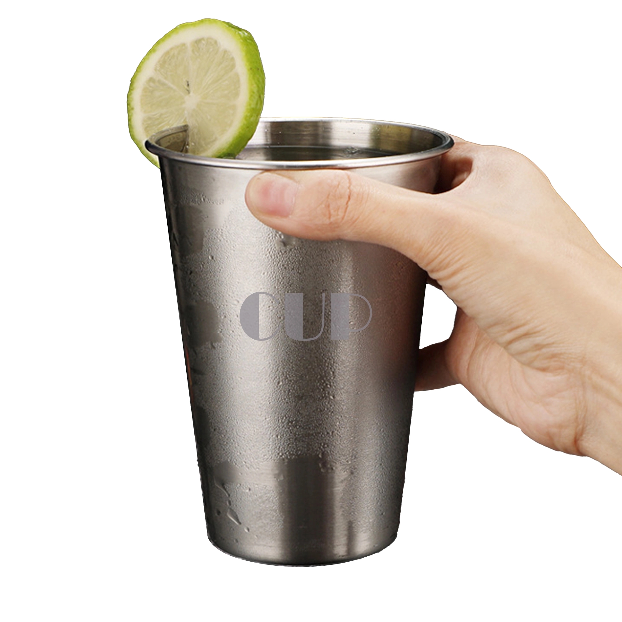 17 Oz Single Wall Stainless Steel Pint Cup 4