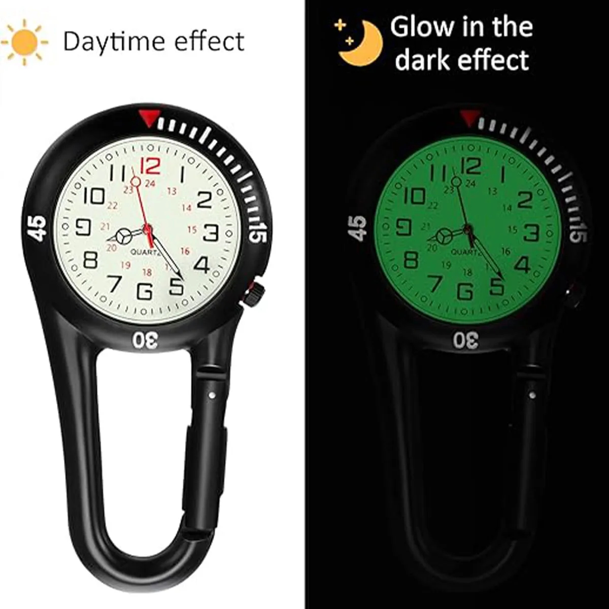 Clip On Glow Quartz Watch 3